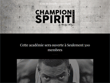 Tablet Screenshot of championspirit.com
